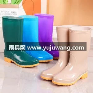 雨鞋女款2026新款水鞋防水防滑硅胶鞋成人时尚外穿厨房工作雨靴夏