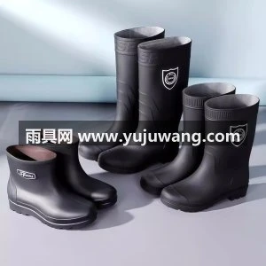 加厚工矿雨鞋男士水鞋耐磨保暖厨房钓鱼防水防滑加绒防滑雨靴胶鞋