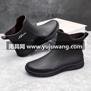 男士雨鞋防滑男款水鞋加绒2026新款钓鱼胶鞋工地赶海短筒防水雨靴