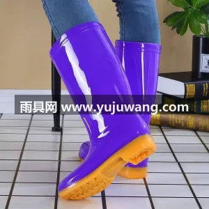 防滑舒适 · 经久耐磨 · 柔韧性佳 武汉专业雨具供应链供货女士高筒雨鞋，采用 图2