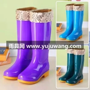 女士雨鞋高筒水鞋高帮防滑牛筋底雨靴劳保胶鞋可爱水靴子厨房成人