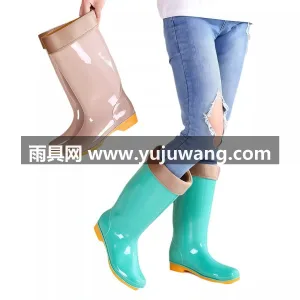 防滑鞋底 · 清新无味 · 耐脏易洗 · 武汉专业雨具厂家推出女士高筒、中筒雨靴， 图6