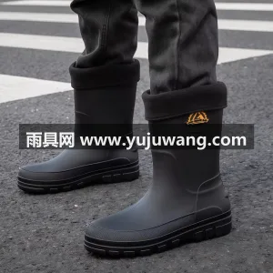 防水鞋面 · 干燥舒适 · 防滑耐磨 · 武汉专业雨具厂家推出德系男士中筒雨鞋，鞋 图2