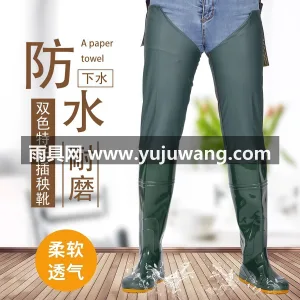 耐穿防水 · 柔软舒适 · 牛筋平底 · 武汉专业雨具厂家打造男女款超高过膝水田雨 图2