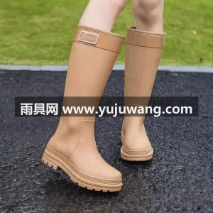 优质面料 · 柔软内里 · 舒适后跟 · 武汉大型雨具供应链供货女款成人高筒雨靴， 图2