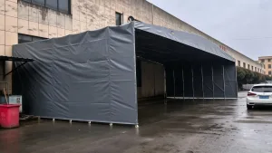 全国快递分拣中心专用防雨棚批量建成 微齐文助力物流行业雨季高效运转