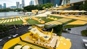 科颜氏夏日快闪活动广告伞与遮阳伞定制合作案例项目图片