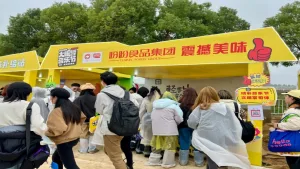 盼盼食品全国夏季地推活动广告伞与广告帐篷定制案例项目图片